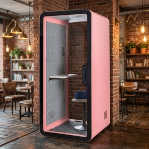 Cabina de Oficina Insonorizada UNIBOOTH |   Cabina Telefónica Acústica de 33dB, Marco de Aluminio de Precisión, Ventilación Inteligente para Oficina y Espacio de Llamadas - Product Image 4
