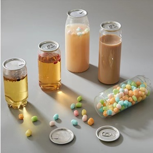 500ML Whole Sale Price PET Plastic Empty Soft Drinks Beer Bottle <strong>Beverage</strong> <strong>Can</strong> For Juice