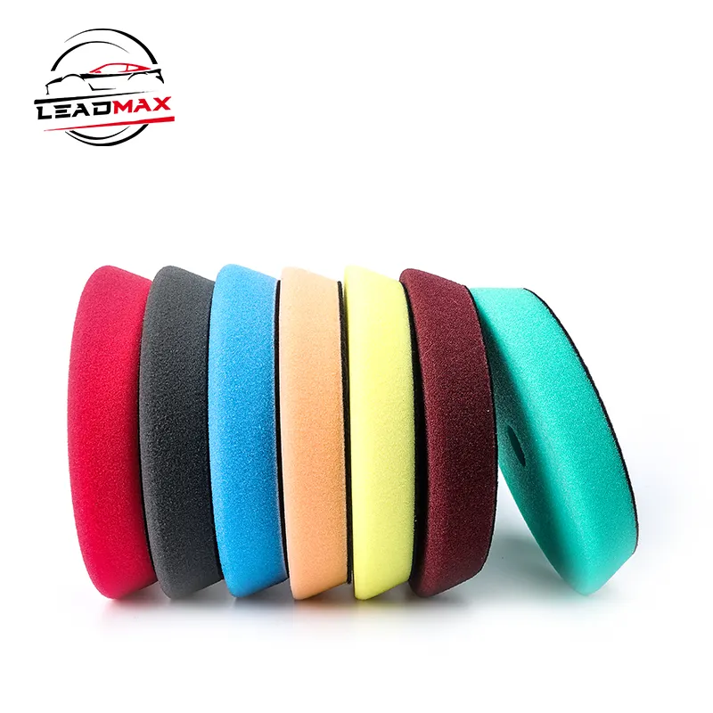 OEM 130mm Imported Sponge Coarse Medium Cutting Pad 5 Inch Flat Car Polishing Foam Pad Detailing Buffing Pad