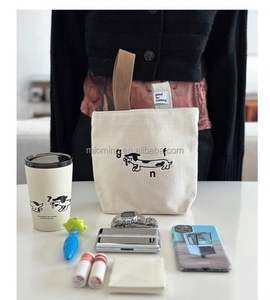 Sac fourre-tout en coton écologique pour femmes, sac de shopping en toile à plusieurs poches, pour les courses, à porter à l'épaule - Product Image 2