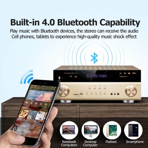 Amplificateur de puissance <span class=keywords><strong>audio</strong></span> HiFi 5.1 canaux pour système de cinéma maison AV avec caisson de basses et sortie RMS de 150 W - Product Image 3
