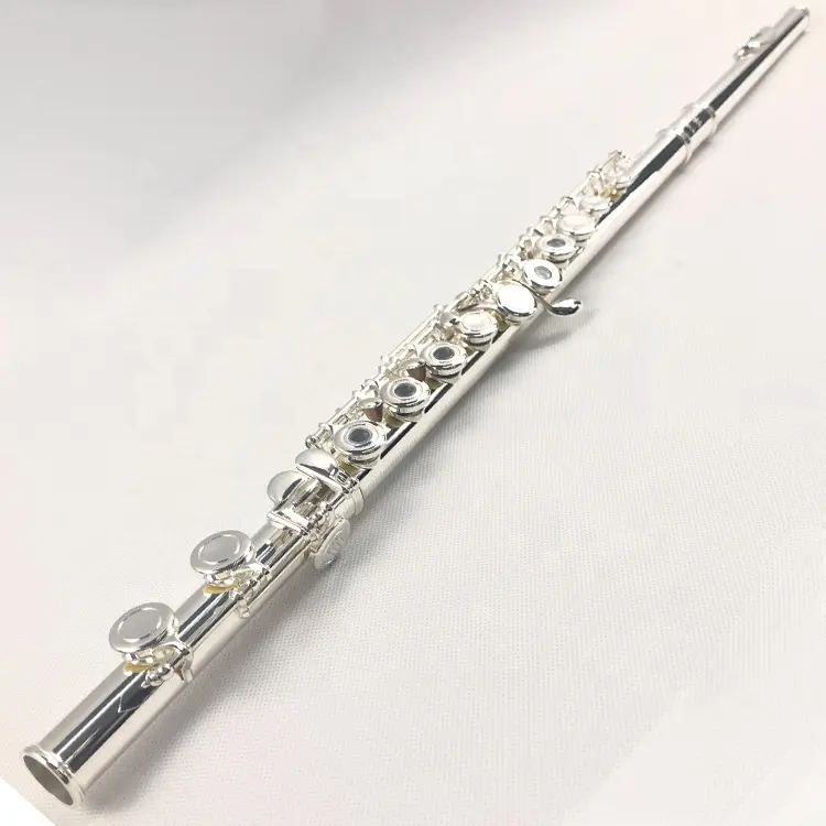 Flauta flauta banhada à prata 16 furos