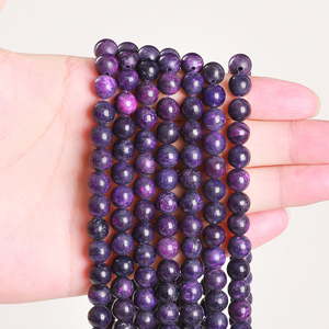 JD GEMS Atacado de Pedras Naturais, Contas Soltas de Ametista, Cristal Natural de Alta Qualidade para Fazer Joias e Pulseiras DIY - Product Image 1