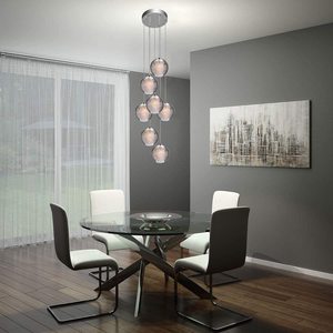 Pha Lê Chandelier Hiện Đại Pendant <span class=keywords><strong>Light</strong></span> LED Raindrop Trần Đèn Pha Lê Bóng Treo Lịch Thi Đấu Chiếu Sáng 7-Ánh Sáng <span class=keywords><strong>G4</strong></span> Cầu Thang - Product Image 2