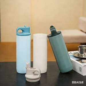 Mug de voyage isotherme en acier inoxydable 580 ml, écologique, isolation thermique 12-24h, forme cola minimaliste pour les sorties - Product Image 2