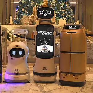 Robot de livraison commercial Keenon W3, charge utile de 50 kg, navigation laser, recharge automatique, contrôle par application, contrôle d'ascenseur - Product Image 1