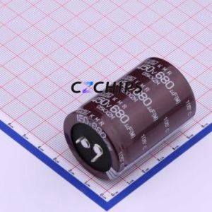 Condensateur électrolytique en aluminium à encliquetage EKMR451VSN681MA50S, composant traversant (THT), D35xL50mm 680uF 20% 450V 10mm - Product Image 1