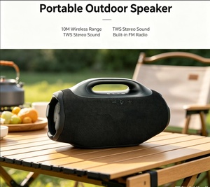 Haut-parleur portable XTRMM4 pour extérieur, subwoofer 30W, Bluetooth 5.3, interconnexion TWS, radio FM, carte TF, AUX, transmission de signal stable - Product Image 1