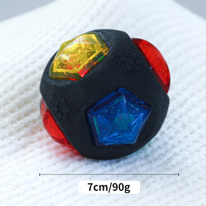 Jouet pour chien PETCIRCLE, collier pour animaux de compagnie, résistant aux morsures, émettant des sons, lumineux, balle interactive pour l'entraînement des chats - Product Image 3