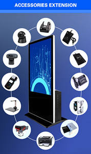 Kiosque tactile interactif homme-machine avec écran tactile de 55 pouces 4K Nvidia RTX4070 système Win 10 avec imprimante thermique SDK publicitaire - Product Image 3