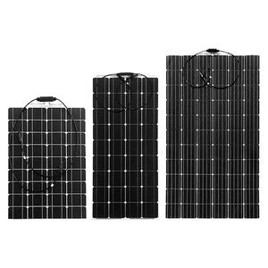 200W 18V N-Type monocristallin Double verre panneau <span class=keywords><strong>solaire</strong></span> 23% efficacité léger PET laminé pour éclairage extérieur voiture - Product Image 1