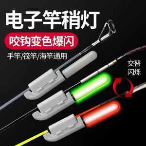 ไฟปลายคันเบ็ดเปลี่ยนสีได้ 8 ตัน พร้อมไฟ LED สำหรับตกปลาตอนกลางคืน วัสดุพลาสติก - Product Image 3