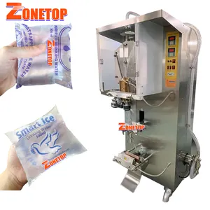 Hot Sale 150ml 200ml Automatic Plastic Juice Milk Drinks Water Pouch Bag Ice Cube Filling Packing Machine