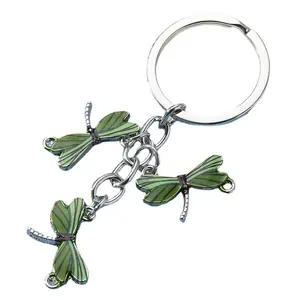 Hoge Kwaliteit Fashion Design Metalen Sleutelhanger Souvenir Cadeau Dier Libel Hanger Sleutelhanger
