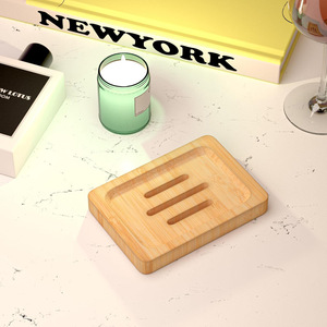 <b>Bamboo</b> Tray Rectangular Minimalist Design For <b>Soap</b> <b>Dish</b> And Home Decor Floral Pattern - Product Image 2