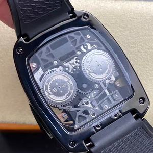 Montre de luxe pour homme, très vendue, design tendance, entièrement mécanique, avec cadran ajouré, verre saphir. - Product Image 5