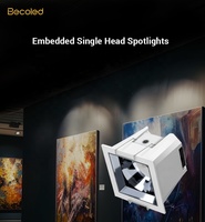 Spots encastrés LED anti-éblouissement en aluminium, dimmables, IRC 90, garantie 5 ans, durée de vie 50 000 heures, température de couleur 2700K-4000K