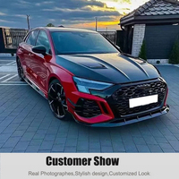 Capot avant en fibre de carbone véritable pour Audi A3 S3 RS3 8Y 2020 201 202 2023 2024 2025