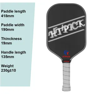 Rough Textured T700 HTPICK Usapa Friction Carbon Fiber Pickelball Paddle