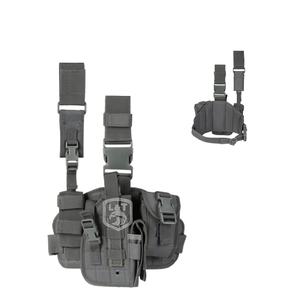 ซองปืนยุทธวิธีขาซ้ายปรับได้สีเทาอเนกประสงค์สำหรับคลังสินค้าในอเมริกา - Product Image 1