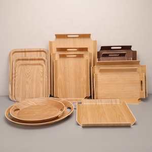 Wooden Handheld <strong>Rectangular</strong> Baked Cake and <strong>Bread</strong> Plate Optional <strong>Display</strong> Dining Plate Serving Plate Wooden Pastry <strong>Tray</strong> - Product Image 1