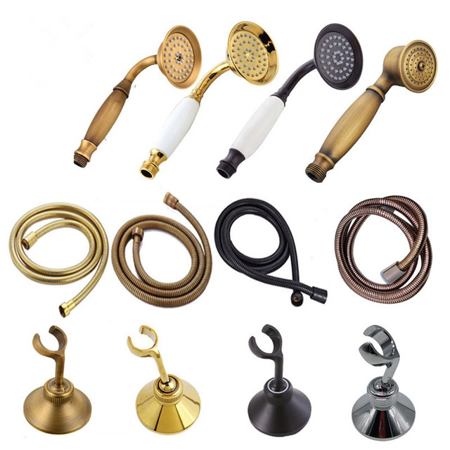 Wall Mount Hand Holder Brass Plastic 2023 Adjustable Swivel Handheld Bracket Shower Head Holder