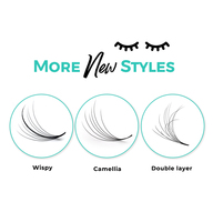 SP EYELASH Ultra Speed Pointy Thin Base Premade Volume Fans Promade 2D 3D 5D 8D Narrow Fans Lash Extensions Trays Pre Made Fans