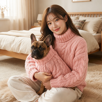 Vêtements en tricot pour animaux de compagnie, chandails assortis pour chiens et humains