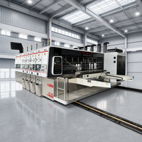 Nouvel équipement de fabrication de boîtes en carton entièrement automatique à grande vitesse pour imprimante, rainureuse et découpeuse pour usine d'emballage en carton ondulé