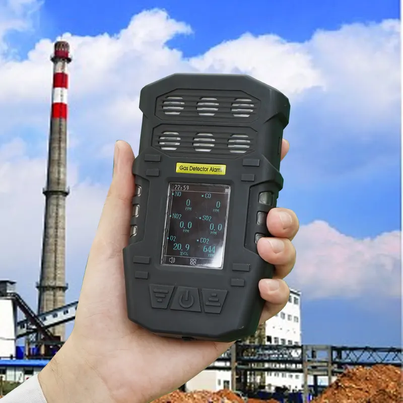 바이오 가스 분석기 6 in 1 Ch4 Co2 H2S 펌프 휴대용 바이오 가스 분석기 휴대용 멀티 가스 감지기 가격