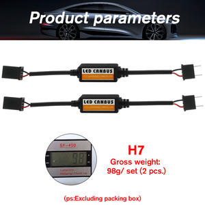 Autozubehör H7 LED-Scheinwerfer kondensator Canbus <span class=keywords><strong>Decoder</strong></span> Draht warnung Cancel ler Anti Flicker - Product Image 2