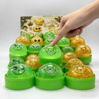 Joyeux Noël Jouet Squishy en forme de boule, motif visage de monstre vert, avec paillettes transparentes, doux à presser, sensoriel anti-stress, cadeau