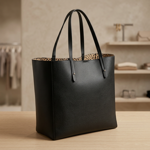Bolso de Mano Casual de Moda, Ligero e Impermeable, de Cuero Genuino BS INTERNATIONAL, para Mujer, con Capacidad de 3L+, Cierre de Cremallera Superior y Doble Asa - Product Image 2