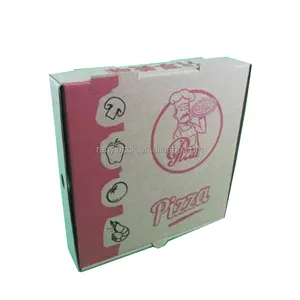 Wholesale Custom Recyclable Corrugated Cardboard Carton Flat Folding Mailing Flute Boxes For Gift Pack Low Price Pizza Box