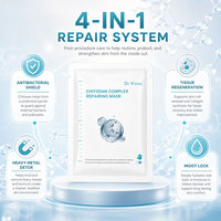 Masque Facial Réparateur au Chitosane Hydratation Intense Réparation de la Barrière Cutanée Post-Procédure Esthétique Médicale Soin Professionnel pour Salons de Beauté