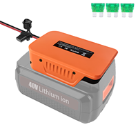 Adaptateur d'alimentation pour batterie 36V-40V DIY avec fils 12AWG 14AWG 16AWG ajouter fusible pour outil électrique Batteries équipement électrique