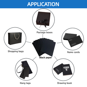 Meilleur prix de haute qualité 180g-400g pâte de bois pure feuilles de doublure noires rouleau étanche à l'humidité spécialité carton <span class=keywords><strong>noir</strong></span> haute résistance - Product Image 5