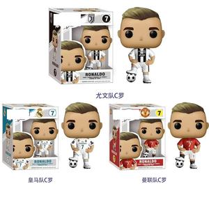 Figurine POP Cristiano <span class=keywords><strong>Ronaldo</strong></span>, figurine de football tridimensionnelle de dessin animé CR7, ensemble de figurines, coffret cadeau commémoratif - Product Image 1