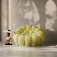 Ensemble de canapés modulaires de style bulle de haute qualité, revêtement en tissu avec rembourrage en éponge, meubles de salon personnalisables