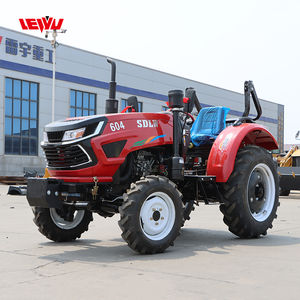 รถแทรกเตอร์ล้อยางสำหรับงานเกษตร 60 แรงม้า ได้รับการรับรองมาตรฐาน CE พร้อมระบบขับเคลื่อน PTO  ติดตั้งรถขุดไฮดรอลิกสี่ล้อ  ขายดี - Product Image 1