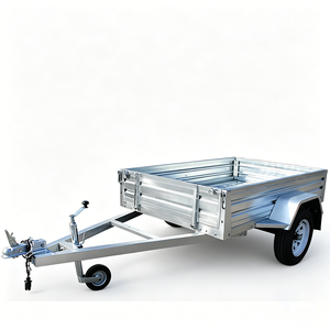 Remolque de Caja Galvanizado de 7x4 pies con Luces LED y <span class=keywords><strong>Rueda</strong></span> de Apoyo, <span class=keywords><strong>Carro</strong></span> Volquete para ATV de Bajo Consumo para Uso Agrícola - Product Image 1
