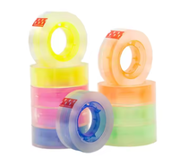 Personnalisé 12mm 18mm 24mm OPP Acrylique Transparent Jaune Clair Bande De Bureau Papeterie Papier Adhésif & Film