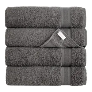 Toalha de banho em formato quadrado para hotel, toalha de mão 100% algodão com logotipo personalizado, cor branca ecológica para uso doméstico, ideal para adultos