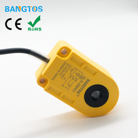 Capteur de proximité inductif annulaire industriel IP67 pour la détection de métaux et de petites billes d'acier, résolution 1 mm, sensibilité réglable