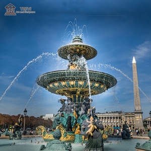 <span class=keywords><strong>Paris</strong></span> Grand Place Out Porte Chérubin Poinséidon Sirène Piscine Sculpture Statue Bronze Jardin Fontaines - Product Image 5