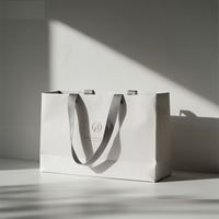 Sac en papier kraft blanc écologique, prix d'usine, pour coffret cadeau de couches pour bébé