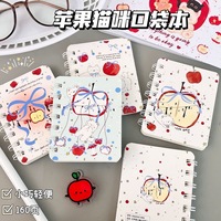 Carnet à spirale A7 motif dessin animé, carnet de poche portable mignon et esthétique pour étudiants