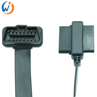 Cable OBD J1962 Cable adaptador OBD plano de 16 pines macho a hembra tipo T 30 CM
