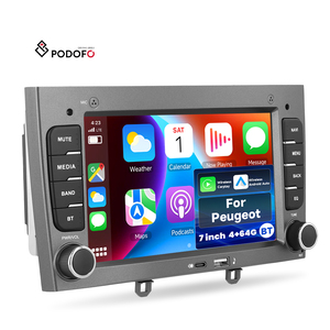 Podofo 7 "4 + 64G 2 Din autoradio Android autoradio per <span class=keywords><strong>Peugeot</strong></span> 408/<span class=keywords><strong>308</strong></span> T7 Wireless Carplay/Android Auto universale Carplay ODM - Product Image 1