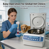 Centrífuga de Sangre para PRP Animal, 8 Tubos, Capacidad de 15 ml